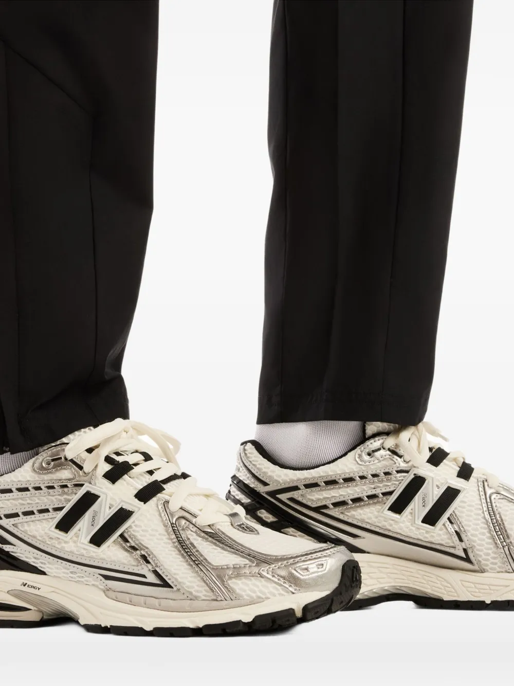 New Balance Trainingsbroek met logoprint Zwart