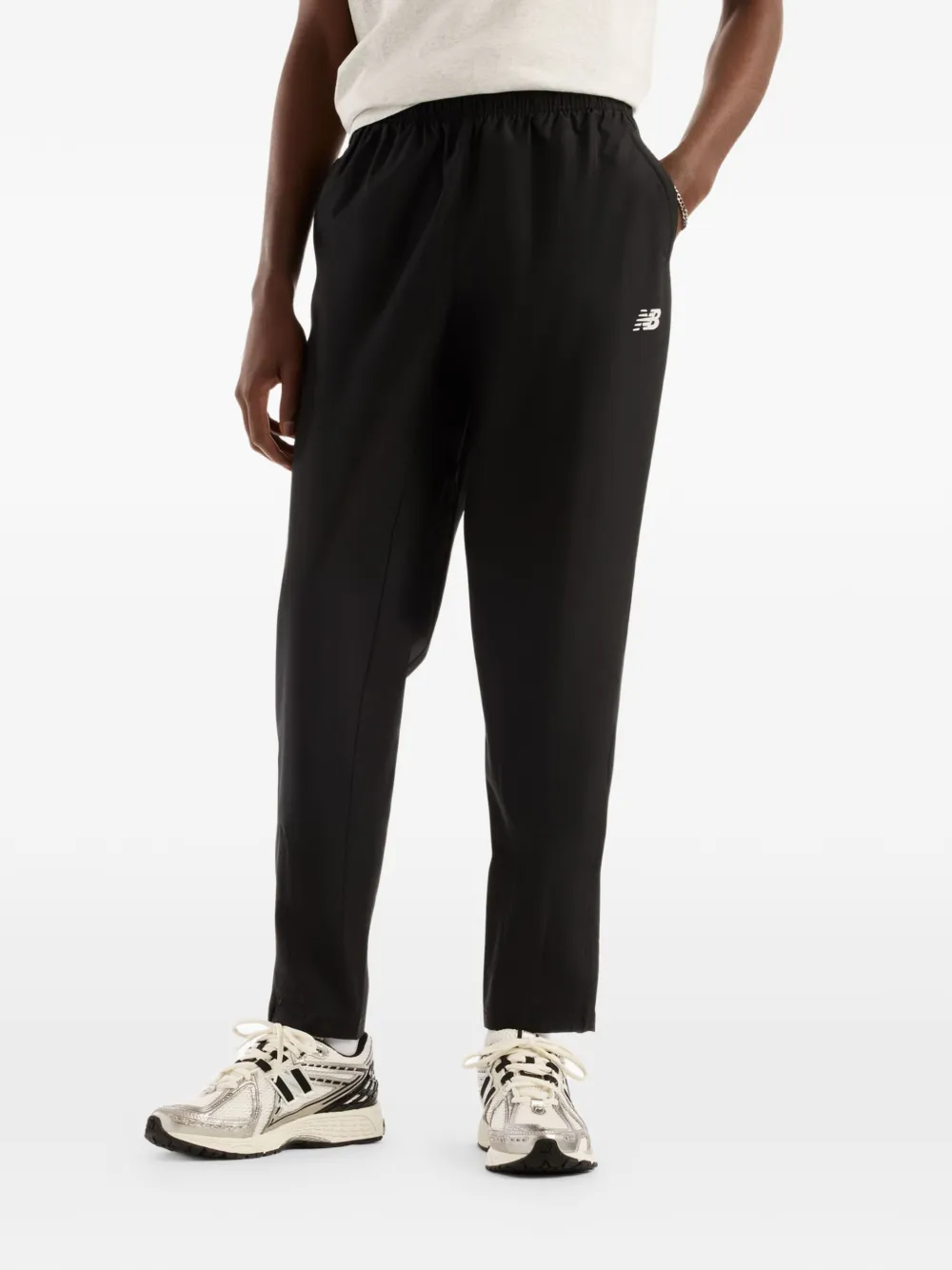 New Balance logo-print track pants - Nero