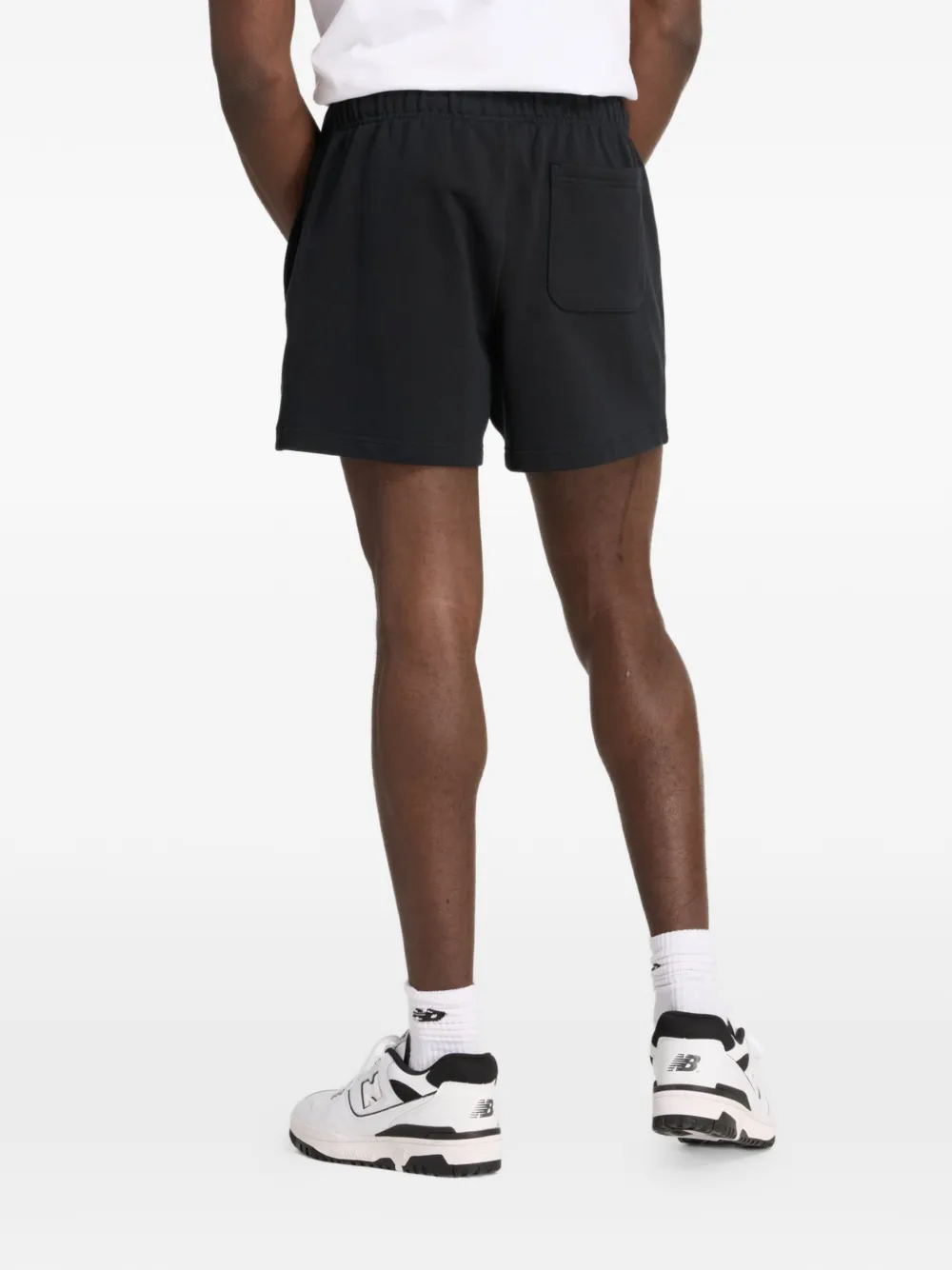 New Balance Athletics badstof shorts Zwart