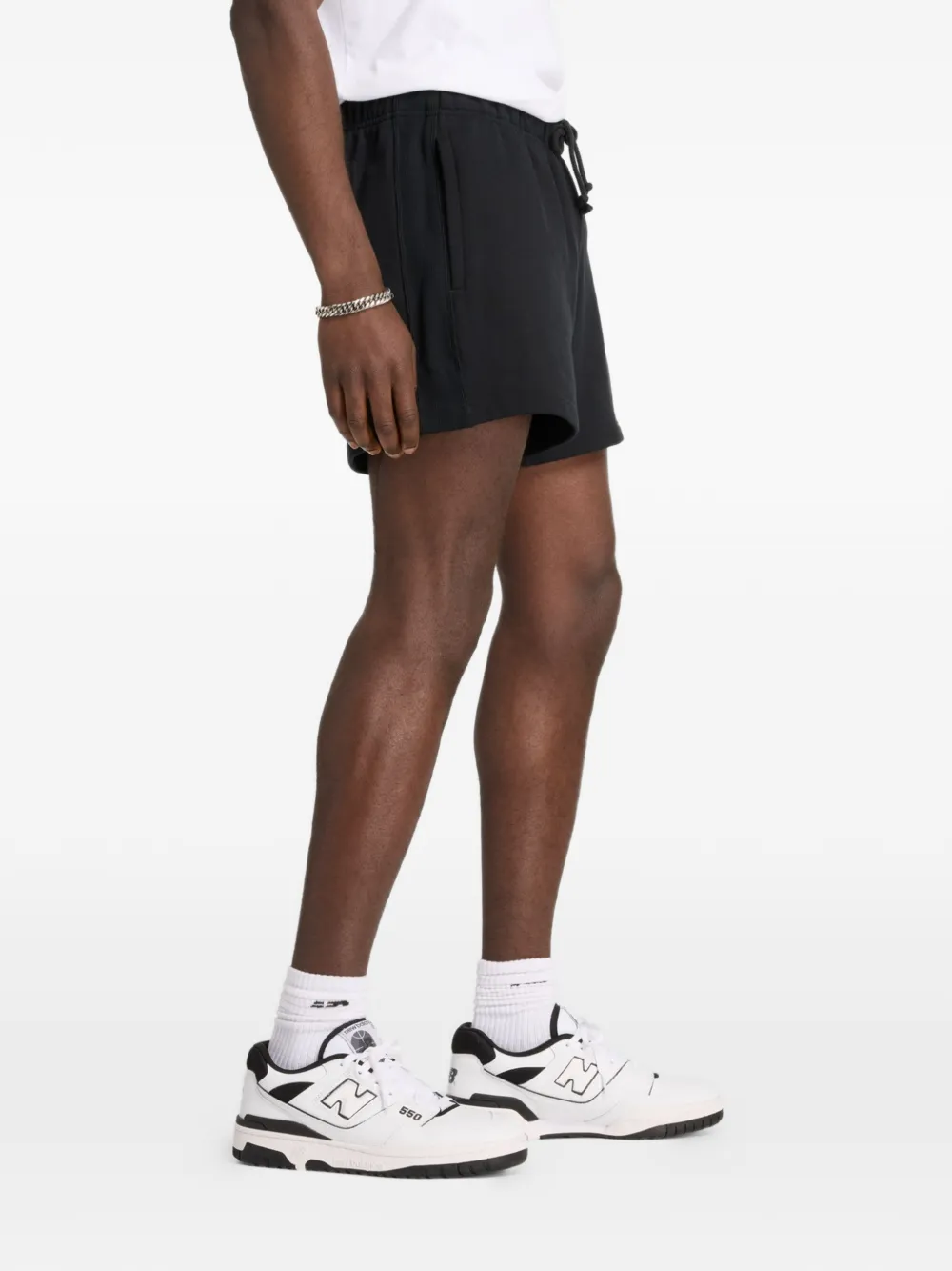 New Balance Athletics badstof shorts Zwart