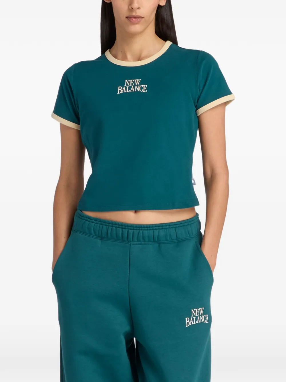 New Balance Trackside Ringer T-shirt - Verde