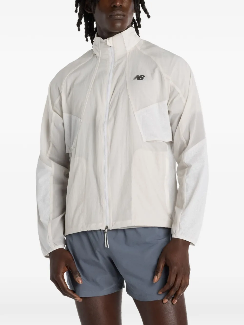 New Balance RC hooded jacket - Grau