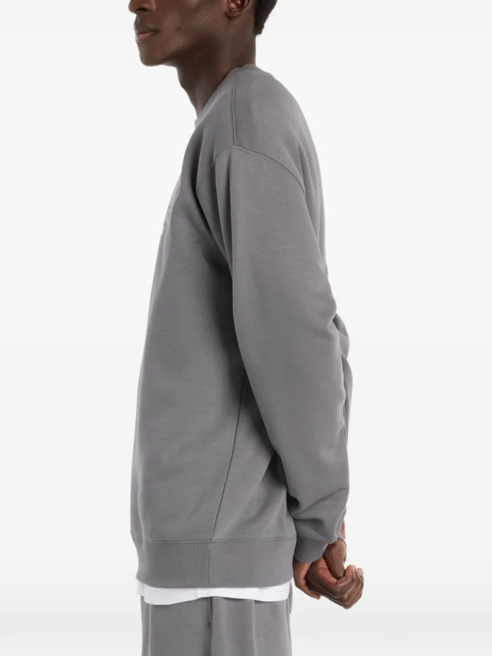 New Balance Reimagined fleece sweater Grijs