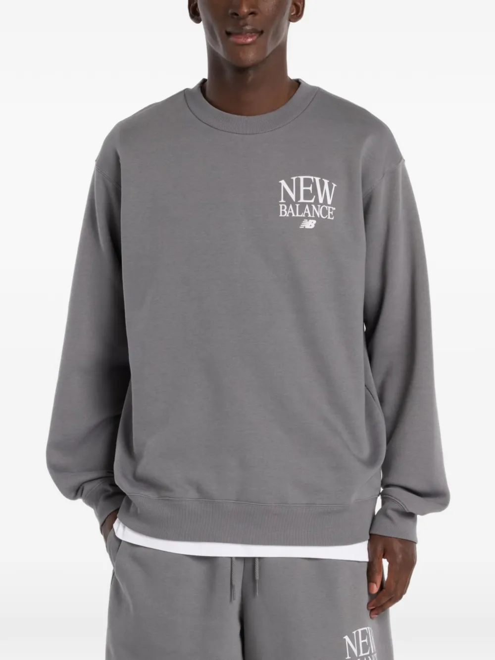 New Balance Reimagined fleece sweatshirt - Grigio