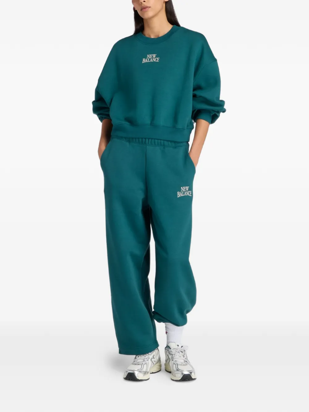  New Balance Sudadera Trackside - Verde 