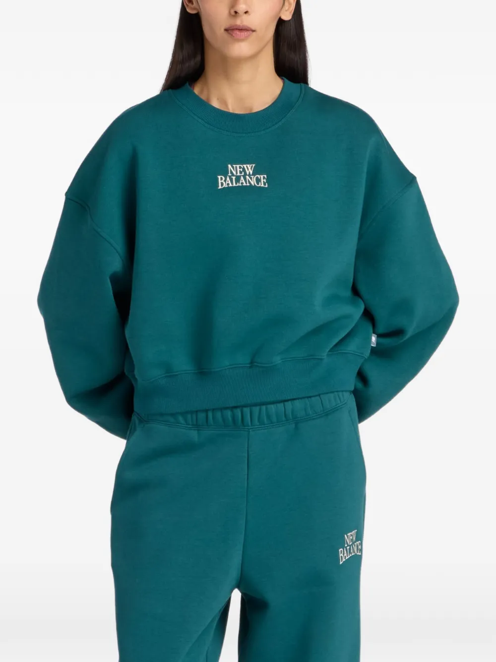 New Balance Trackside fleece sweatshirt - Verde