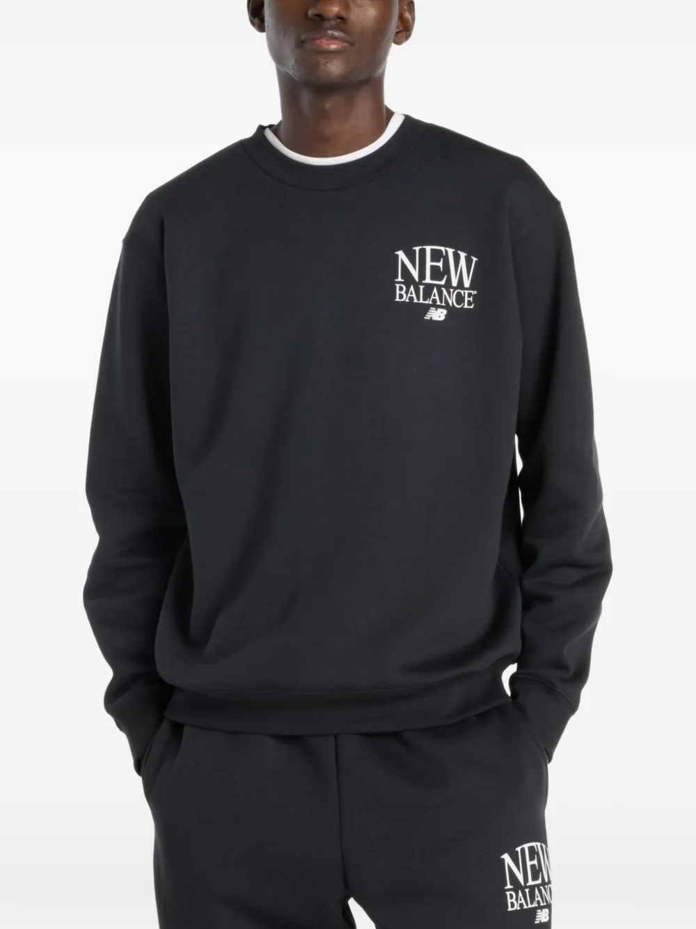 New Balance logo-print sweatshirt - Nero