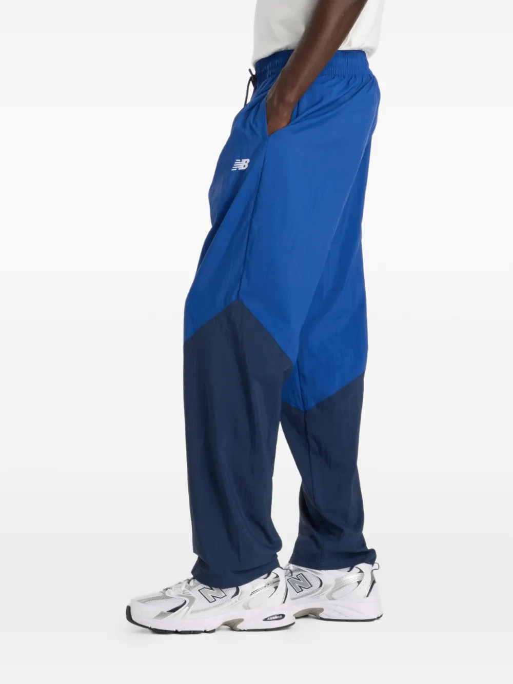New Balance logo-detail track pants - Blu