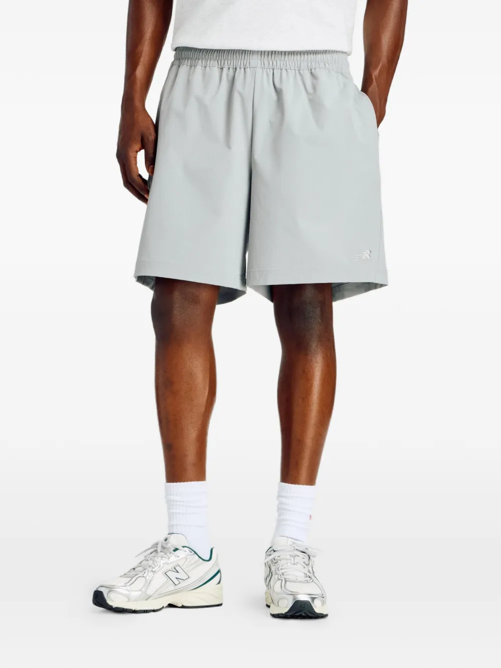 New Balance Shorts sportivi con logo - Grigio