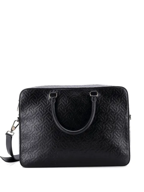 Burberry Pre-Owned Ainsworth Briefcase TB Monogram Embossed Leather business bag