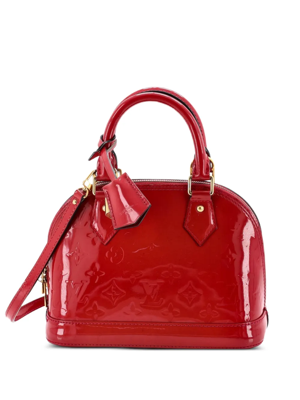 Louis Vuitton Pre-Owned Alma Handbag Monogram Vernis BB shoulder bag - Red