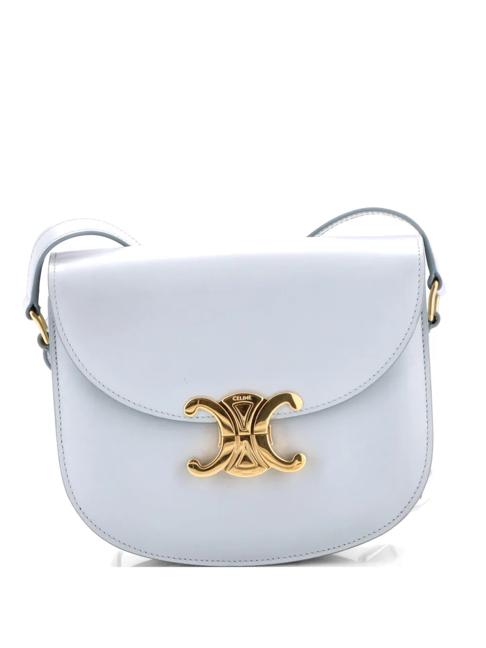 Celine Pre-Owned Triomphe Besace Clea Flap Bag Leather shoulder bag - Blu