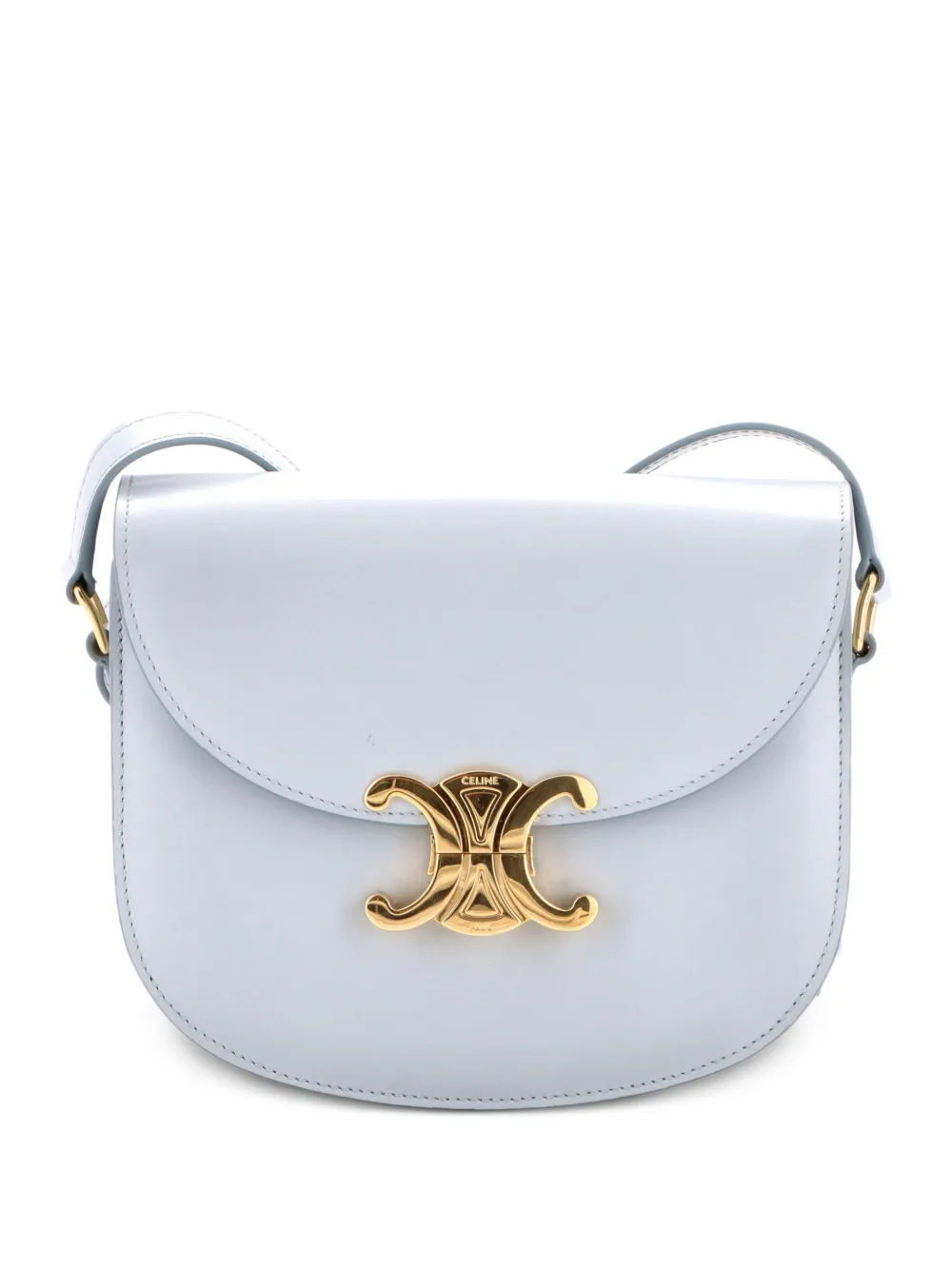 Celine Pre-Owned Triomphe Besace Clea Flap Bag Leather shoulder bag - Blu