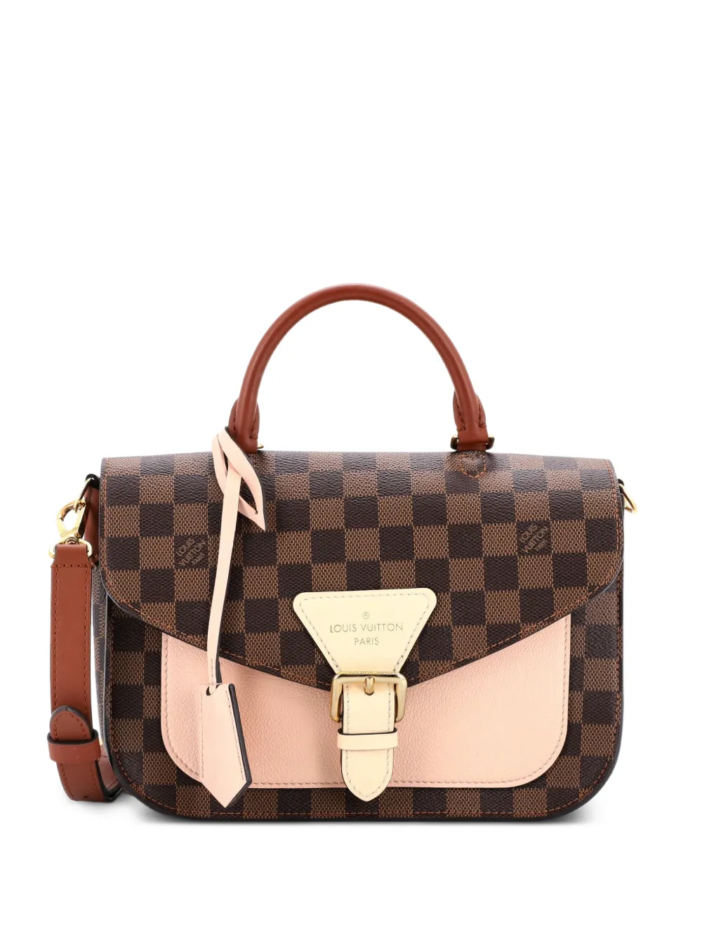 Louis Vuitton Pre-Owned Beaumarchais Handbag Damier with Leather shoulder bag - Marrone