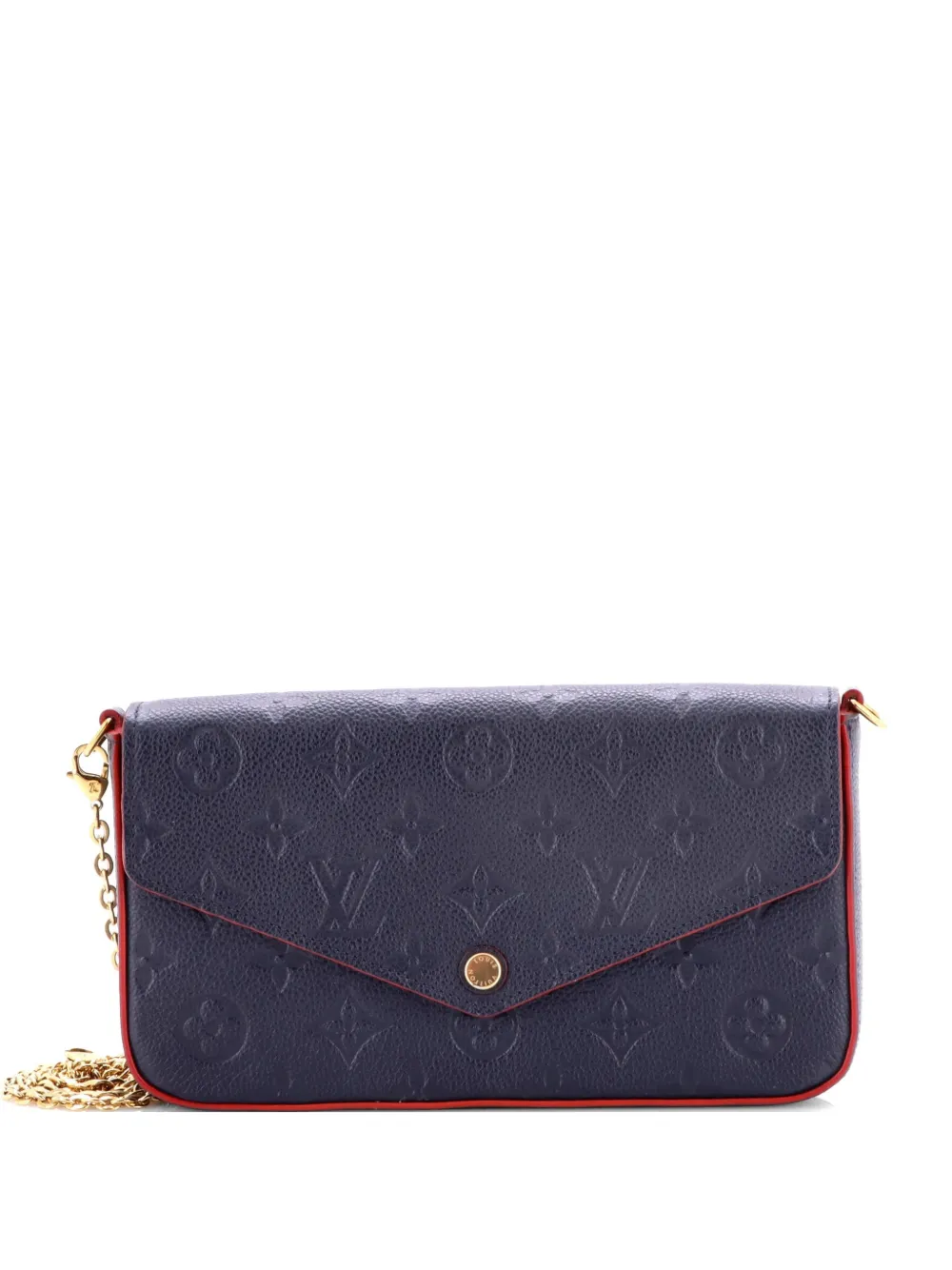 Louis Vuitton Pre-Owned Felicie Pochette Monogram Empreinte Leather crossbody bag - Blau