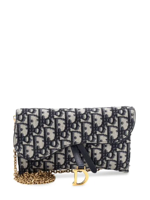 Christian Dior Pre-Owned Saddle Chain Wallet Oblique Canvas crossbody bag