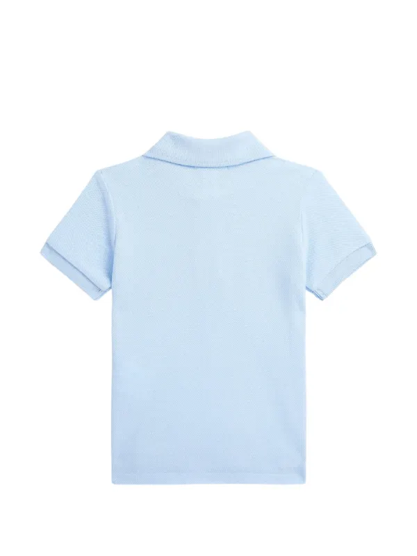 POLO RALPH LAUREN KIDS Camisa Polo Com Logo Bordado | Azul
