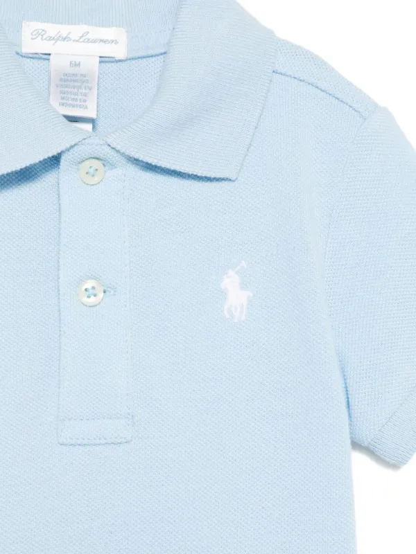 POLO RALPH LAUREN KIDS Camisa Polo Com Logo Bordado | Azul