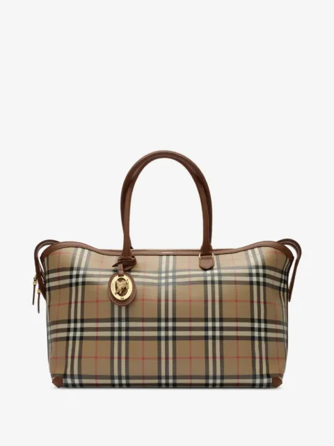Burberry medium Check zip tote
