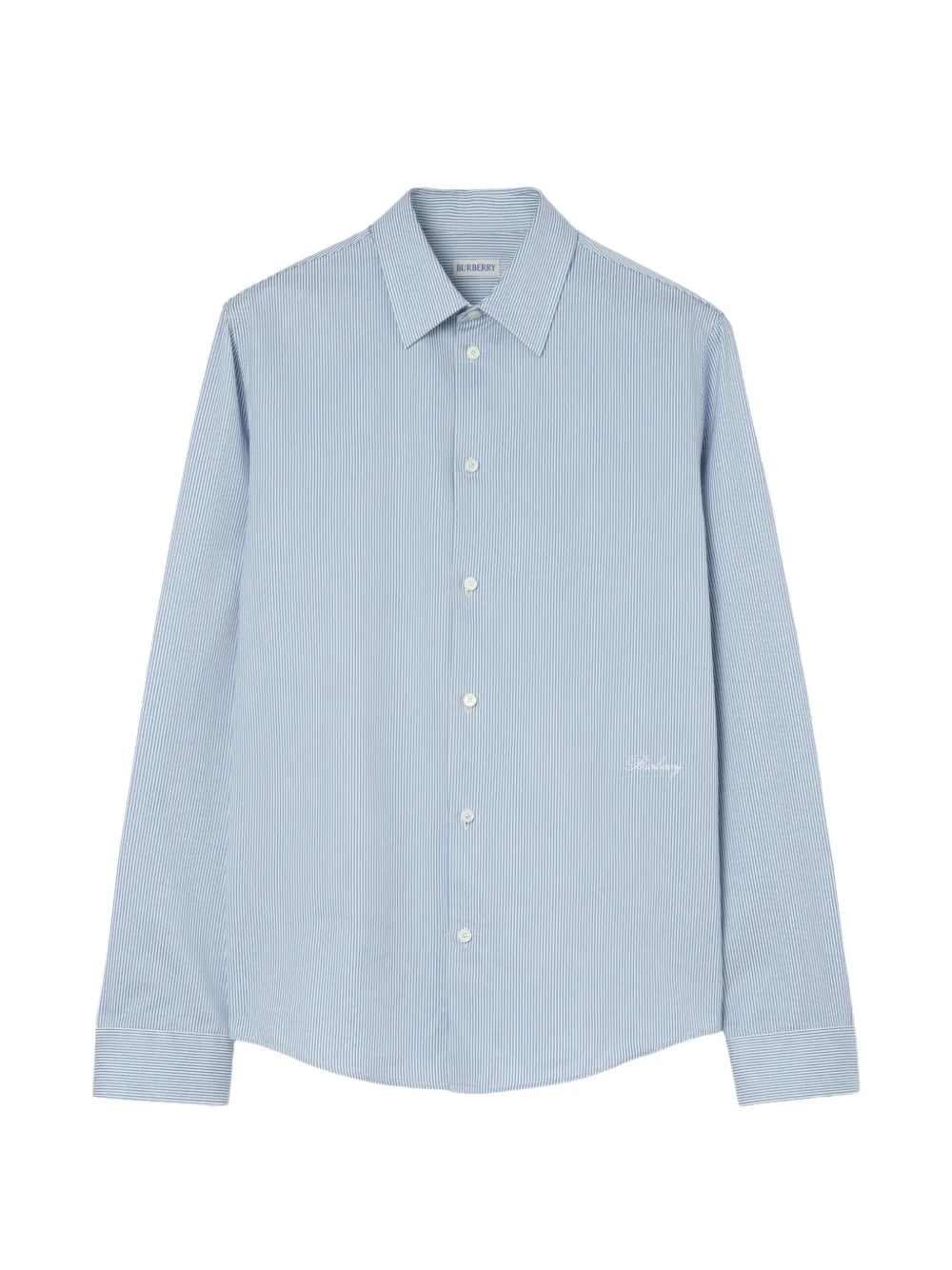 Burberry Camicia slim in cotone a righe - Blu
