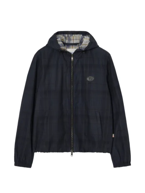 Burberry Check cotton hooded jacket