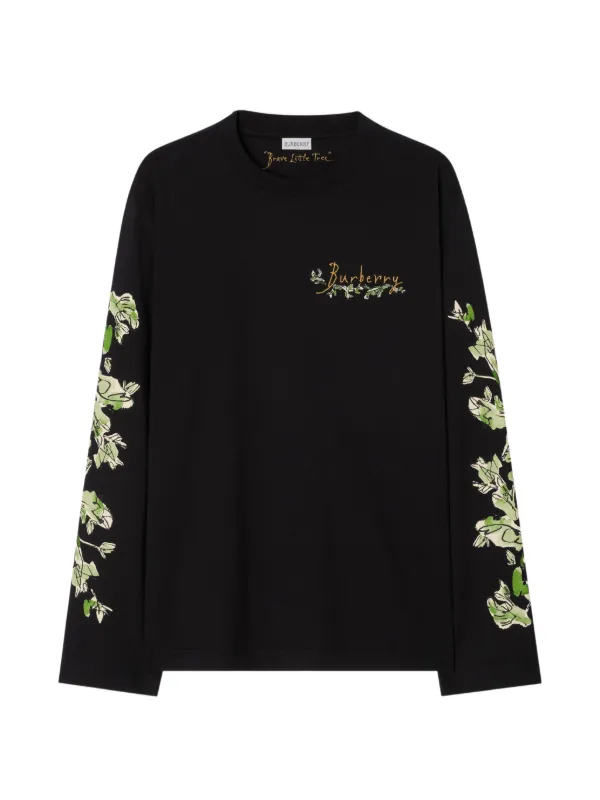 Burberry Camiseta Brave Little Tree De Algodão | Preto | FARFETCH BR