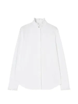 JACQUEMUS オフショルダー 長袖カットソー ホワイト Jacquemus Le Ovalo Shirt | White | FARFETCH