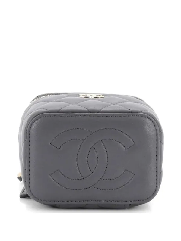 CHANEL Pre-Owned クラシック トップハンドル バニティケース ウィズ