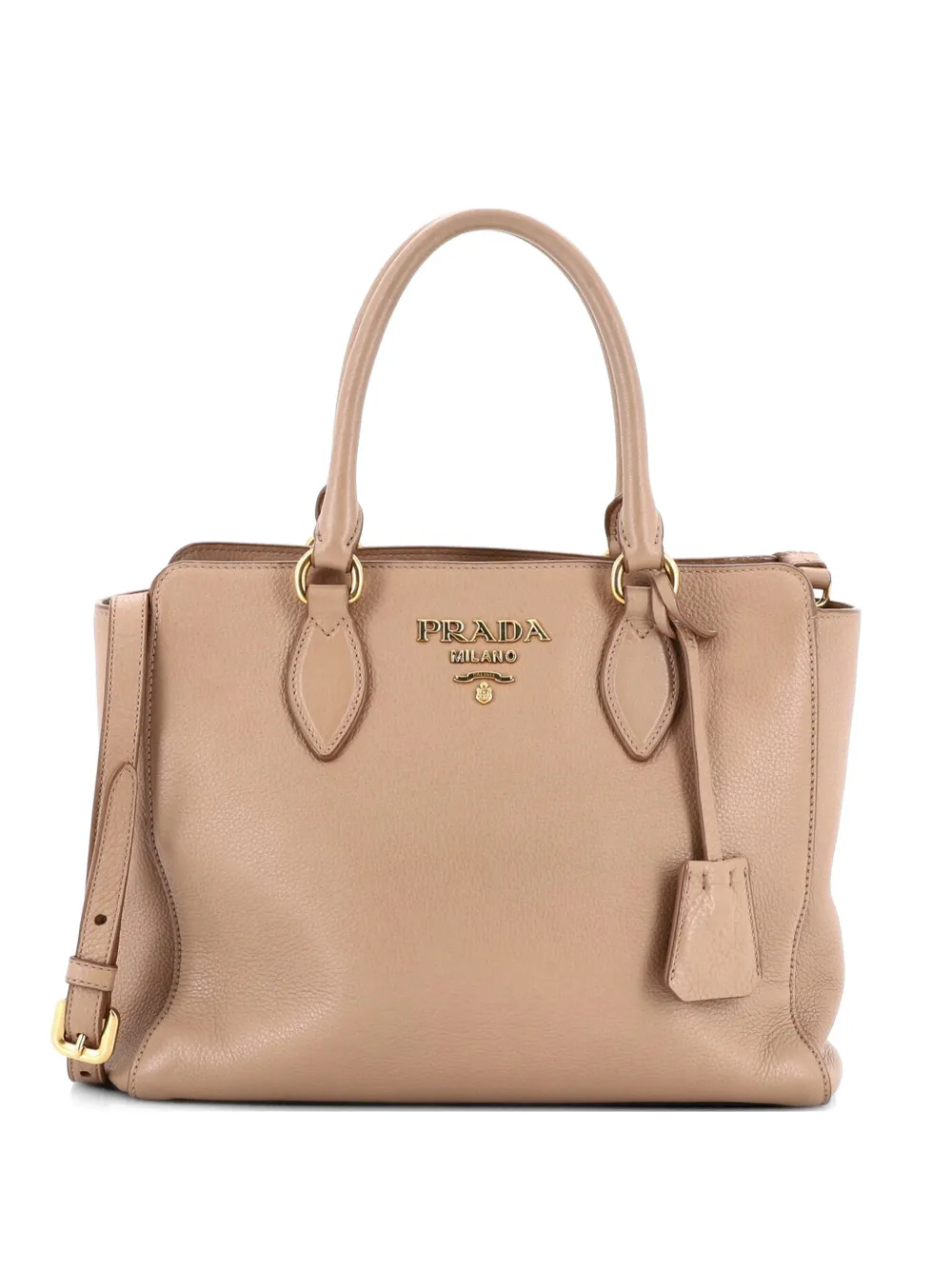 Prada Pre-Owned Convertible Open Saffiano Leather Small tote bag - Toni neutri