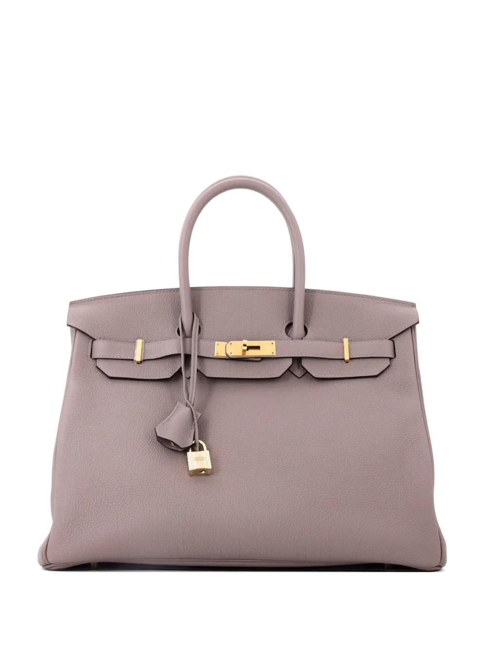 Hermès Pre-Owned Borsa tote Birkin 35 in pelle Togo con dettagli in palladio - Grigio
