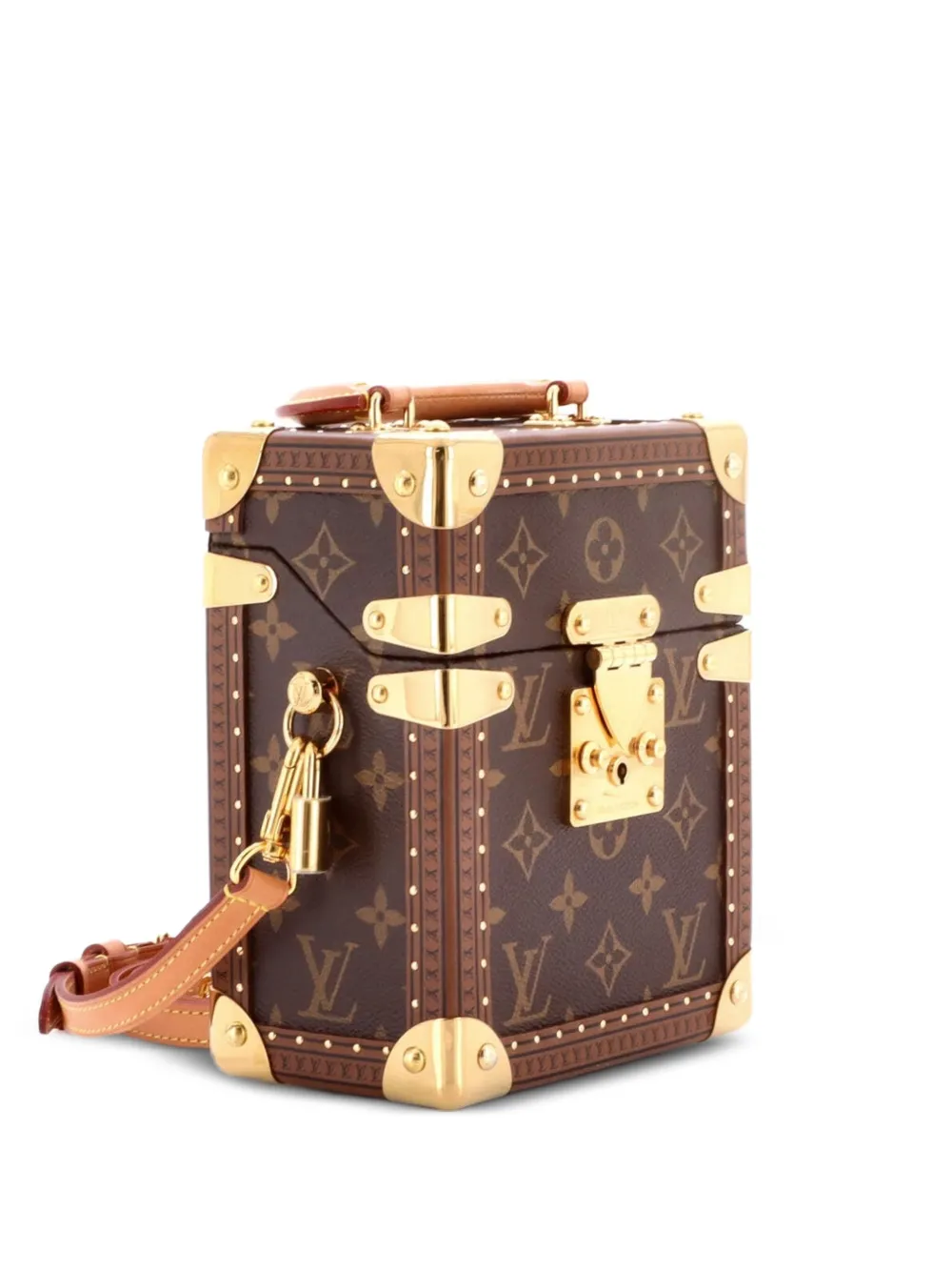 Louis Vuitton Pre-Owned Camera Box Trunk Bag Monogram Canvas satchel - Brown