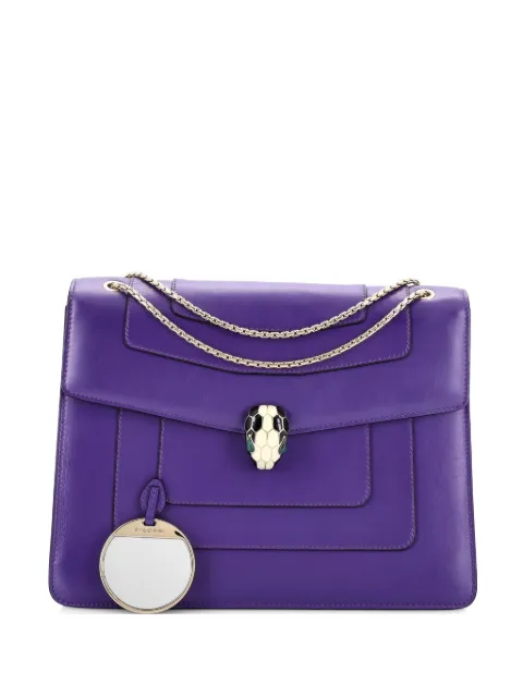 Bvlgari Pre-Owned Serpenti Forever Square Leather Large shoulder bag