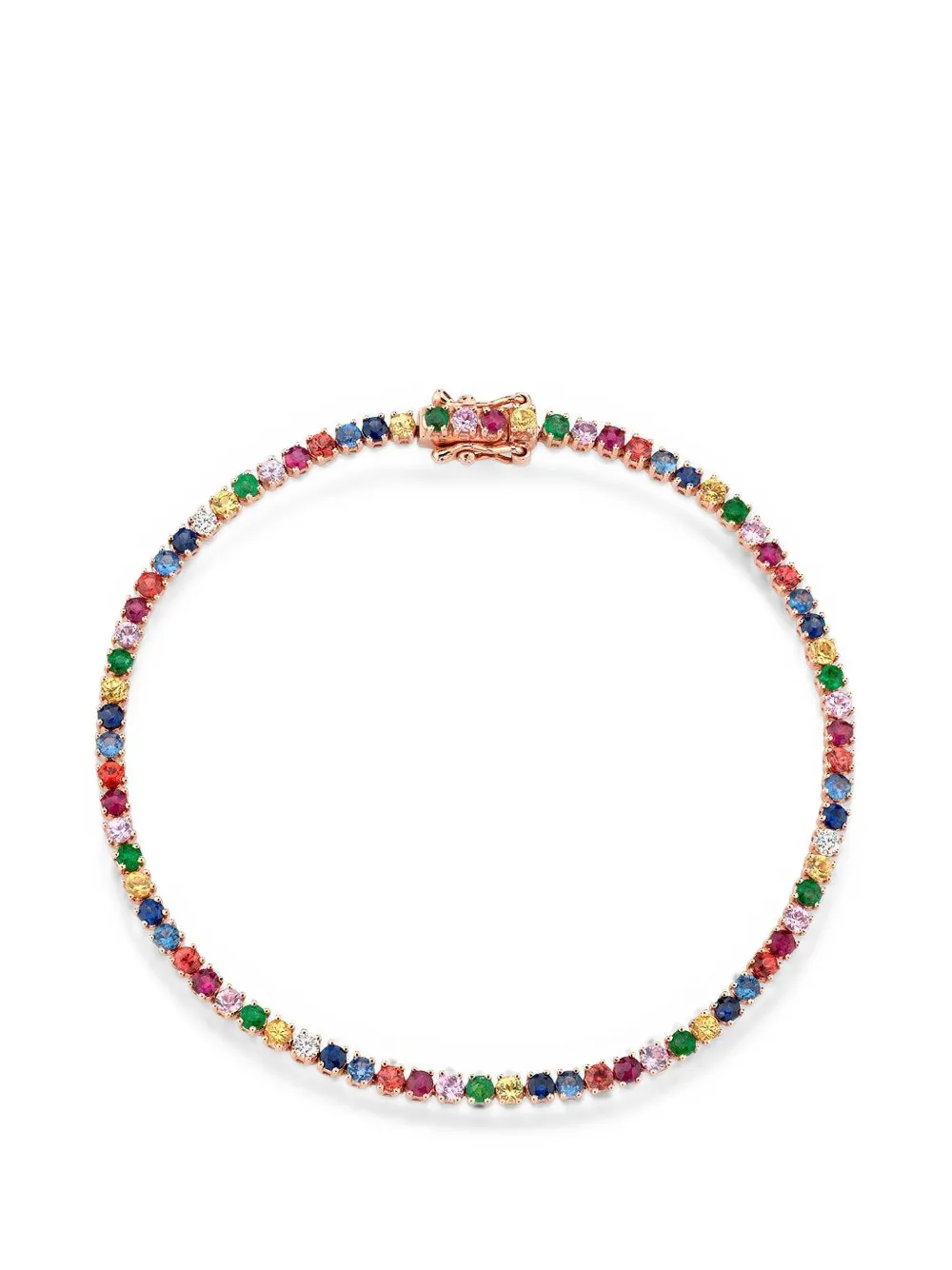Anita Ko Kleines Hepburn Armband mit Steinen - Rosa