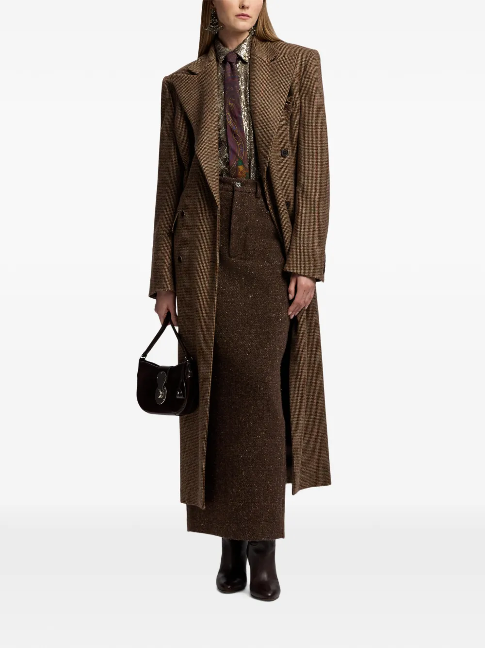 Ralph Lauren Pointed-tip Tie In Brown