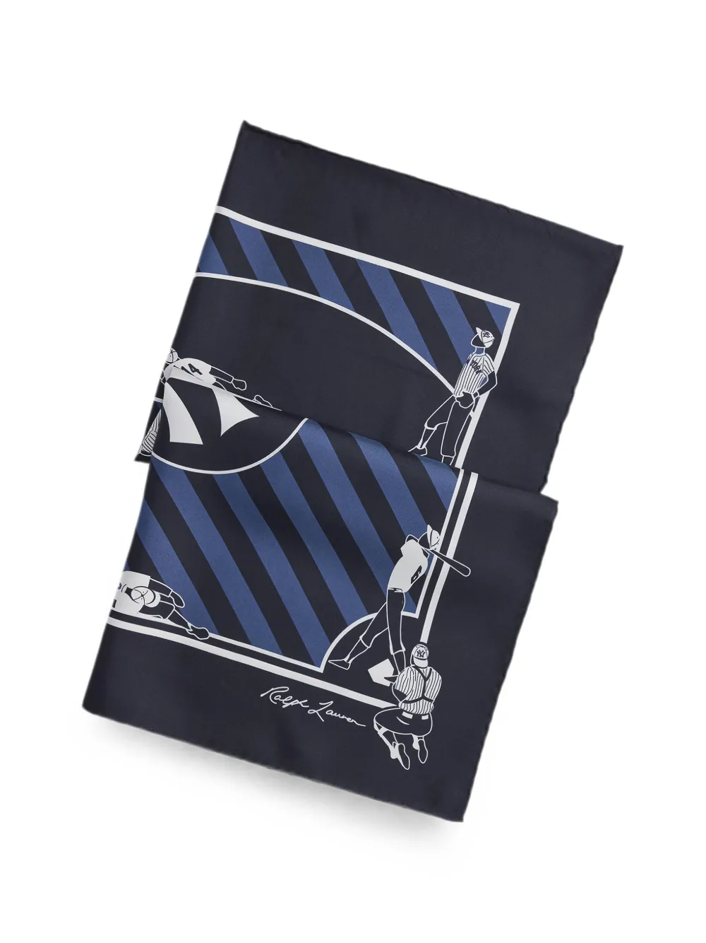 Polo Ralph Lauren Zijden sjaal met New York Yankees-print Blauw
