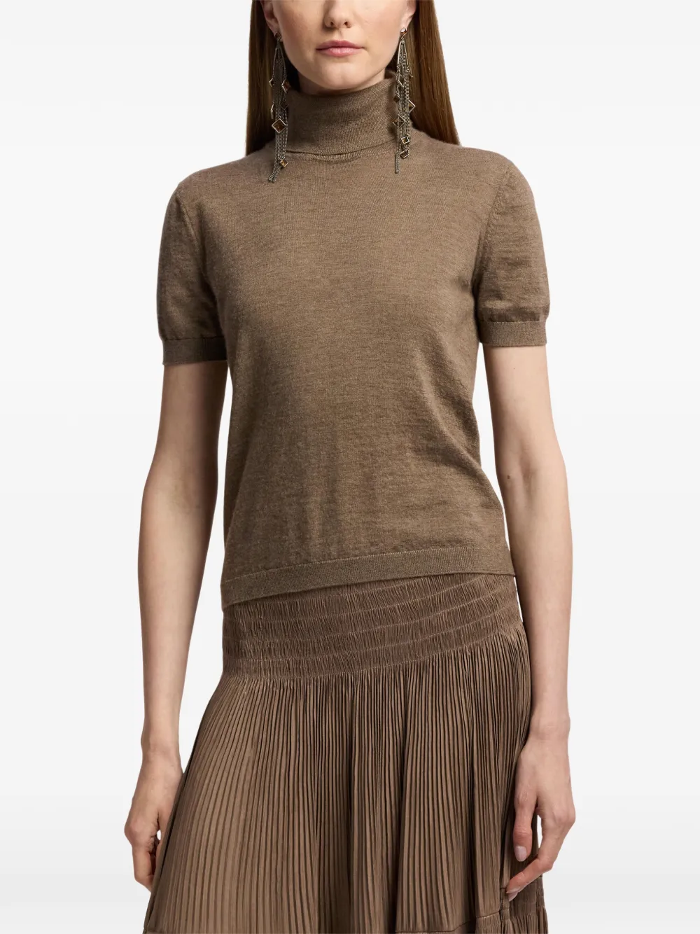 Ralph Lauren Collection Coltrui met korte mouwen Bruin