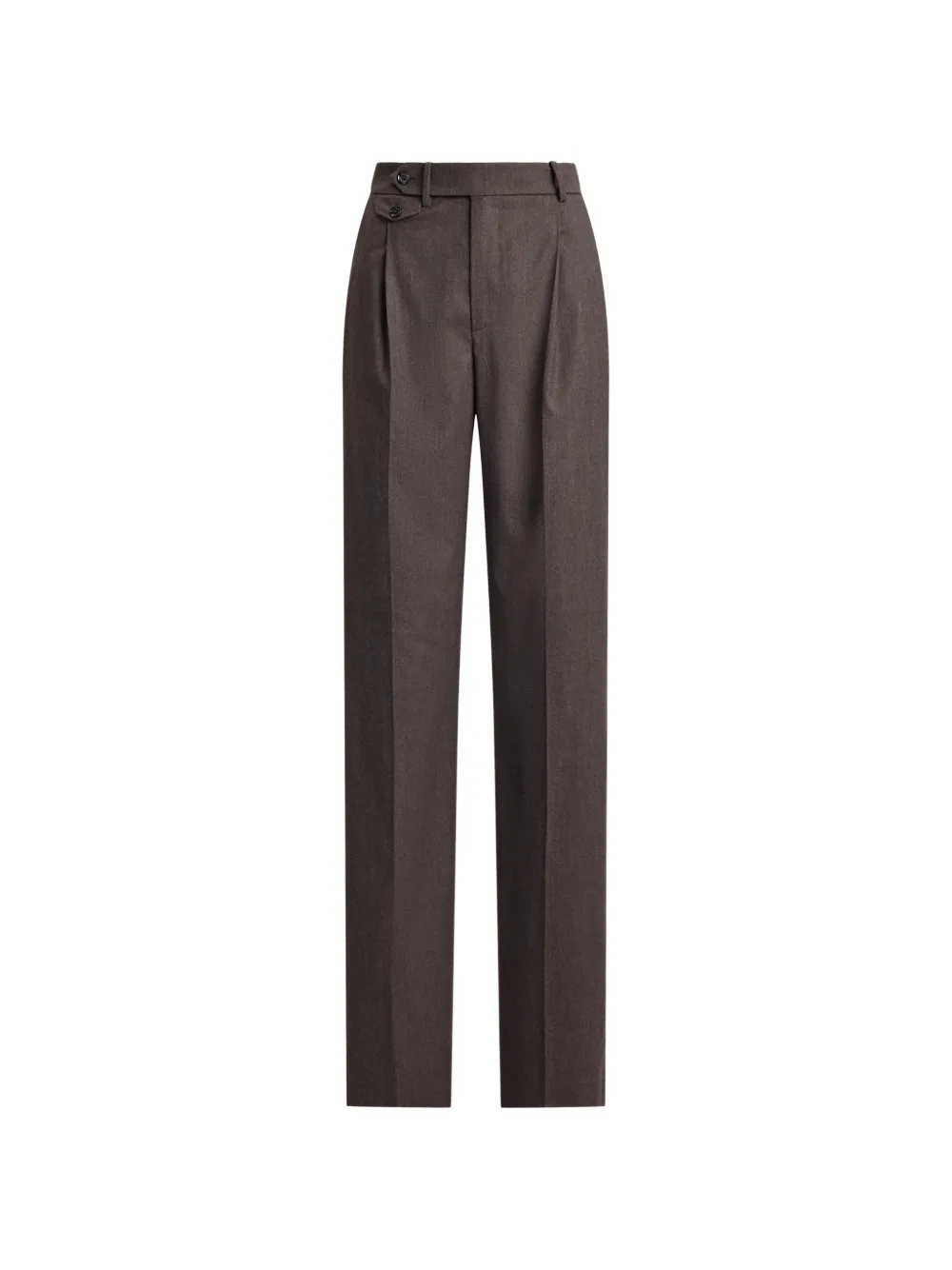 Ralph Lauren Collection Pantaloni dritti Brie con pieghe - Marrone