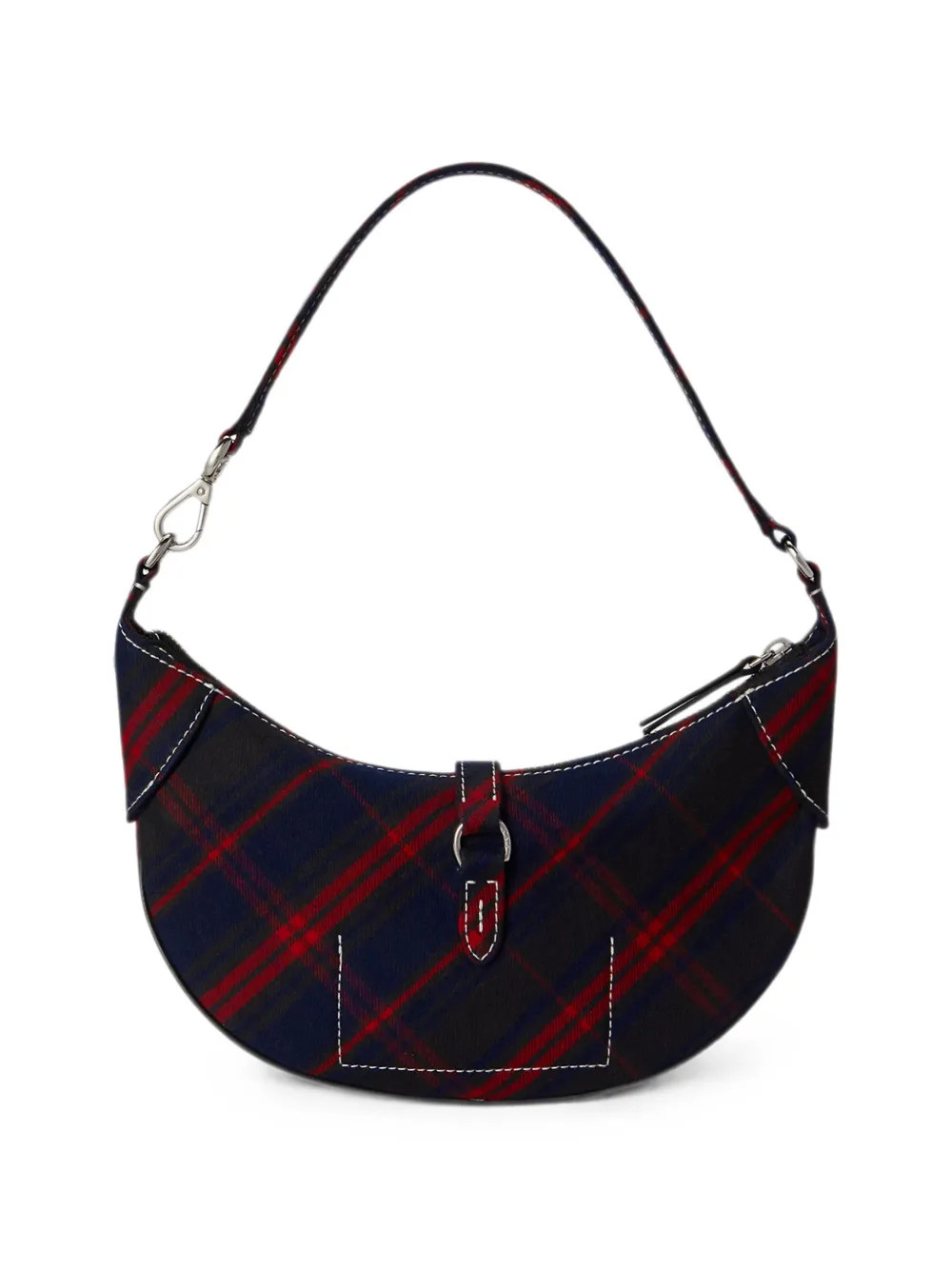 Polo Ralph Lauren Tartan-pattern Shoulder Bag in Blue, view 2