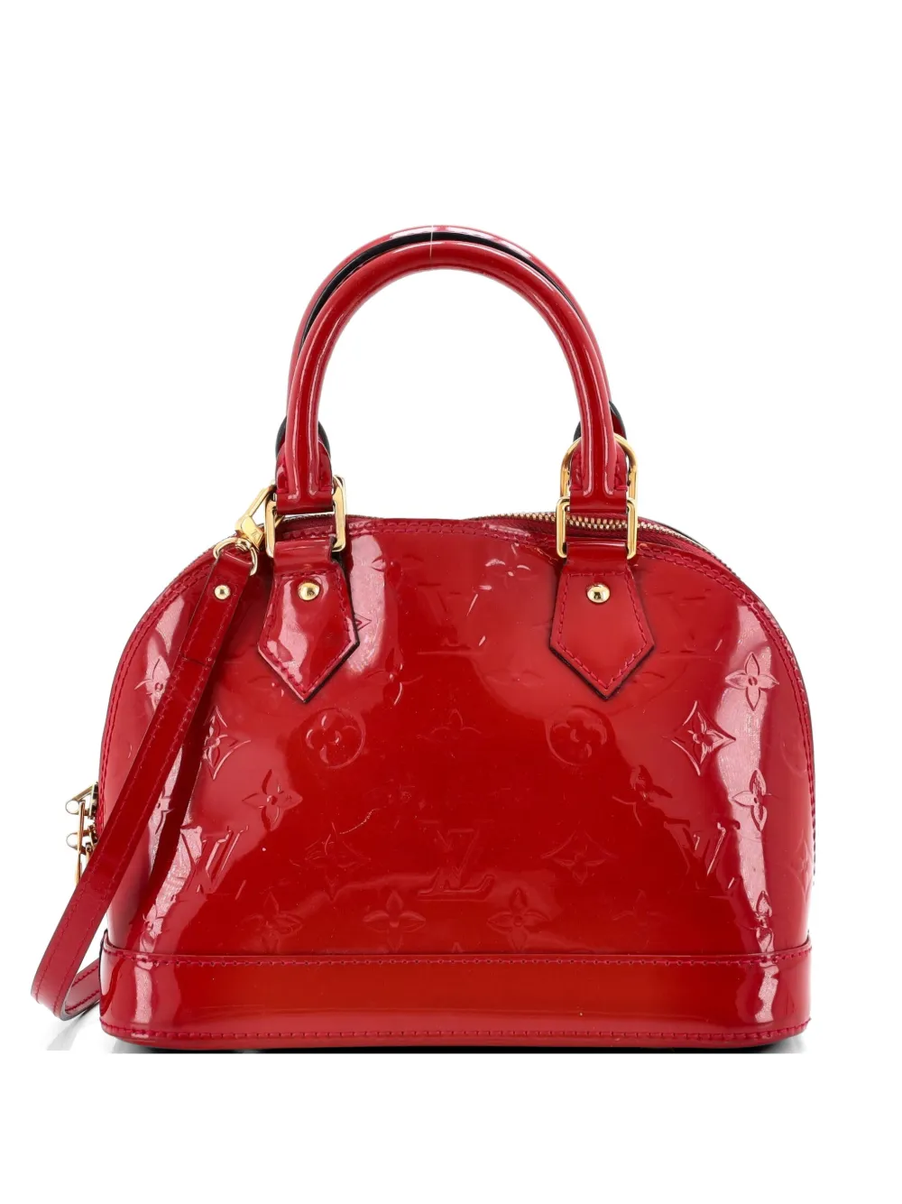 Louis Vuitton Pre-Owned Alma Handbag Monogram Vernis BB shoulder bag - Rot