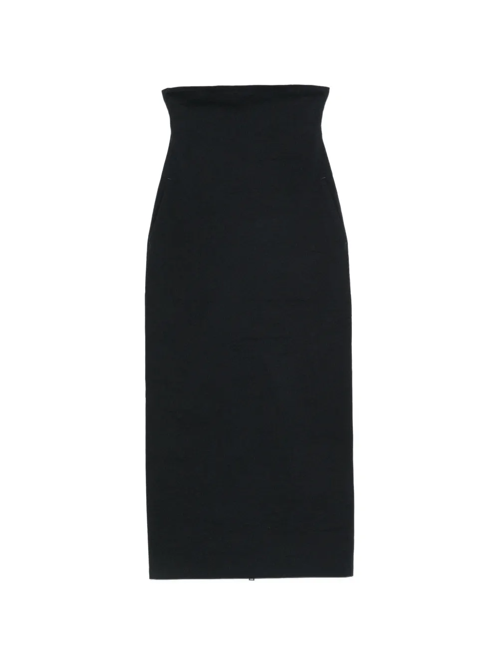 Issey Miyake high-waisted zip-back midi skirt - Blau