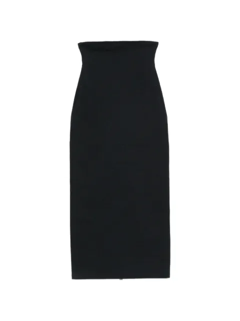 Issey Miyake high-waisted zip-back midi skirt