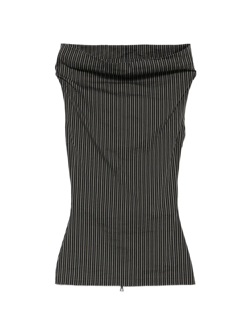 Issey Miyake Allow Stripe high-neck top - Noir Issey Miyake Allow Stripe high-neck top - Noir