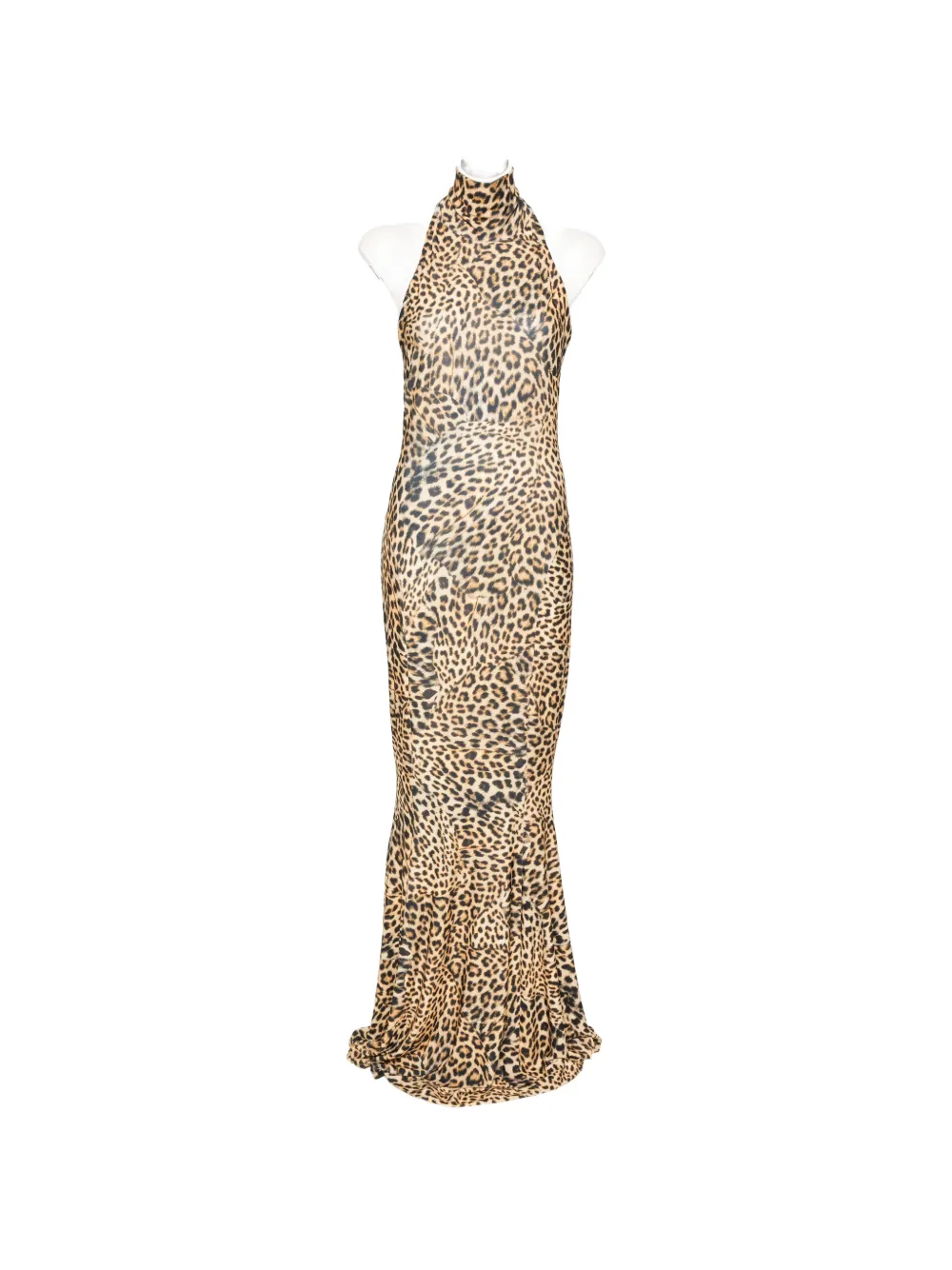 Norma Kamali halterneck fishtail gown maxi dress - Toni neutri