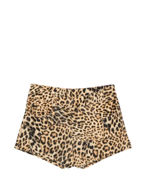 Norma Kamali leopard-print shorts