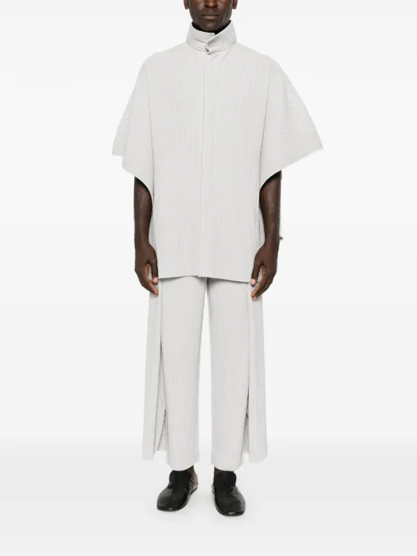 Homme Plissé Issey Miyake Motion Blur Pleated Jacket | Grey