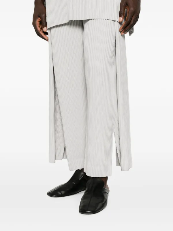 Homme Plissé Issey Miyake Motion Blur Trousers | Grey | FARFETCH