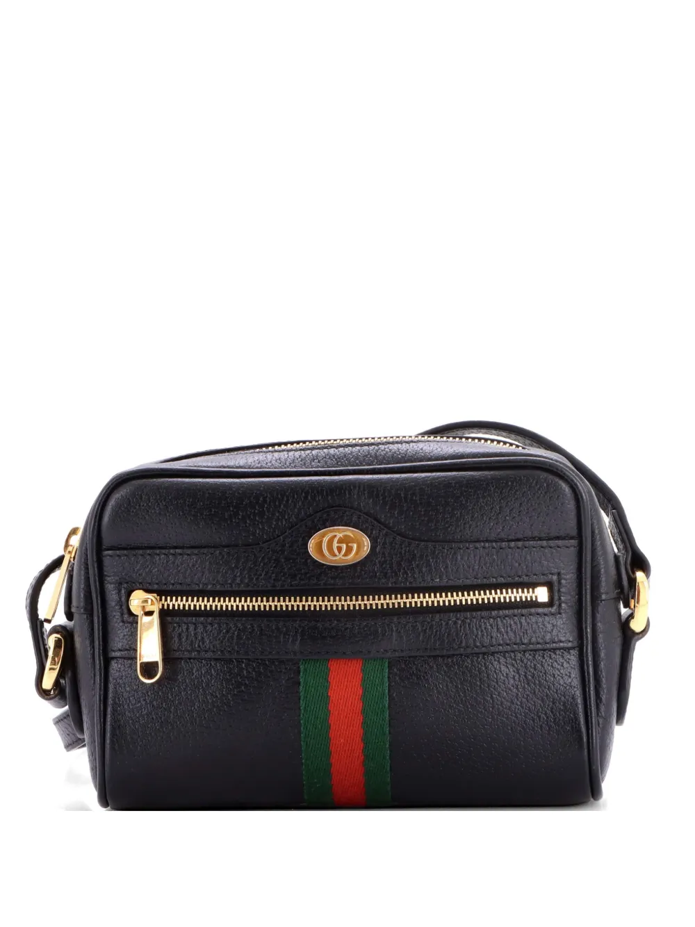 Gucci Pre-Owned Ophidia Shoulder Bag Leather Mini crossbody bag - Schwarz