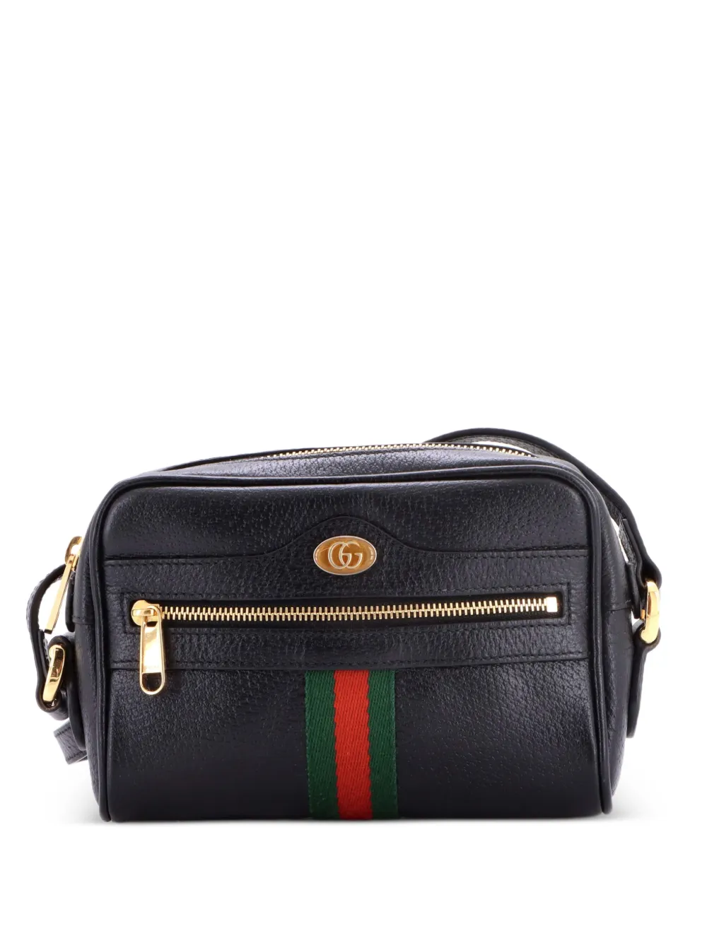 Gucci Pre-Owned Ophidia Shoulder Bag Leather Mini crossbody bag - Nero