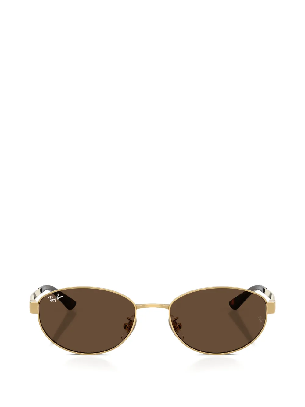 Ray-Ban oval-frame sunglasses - Marrone