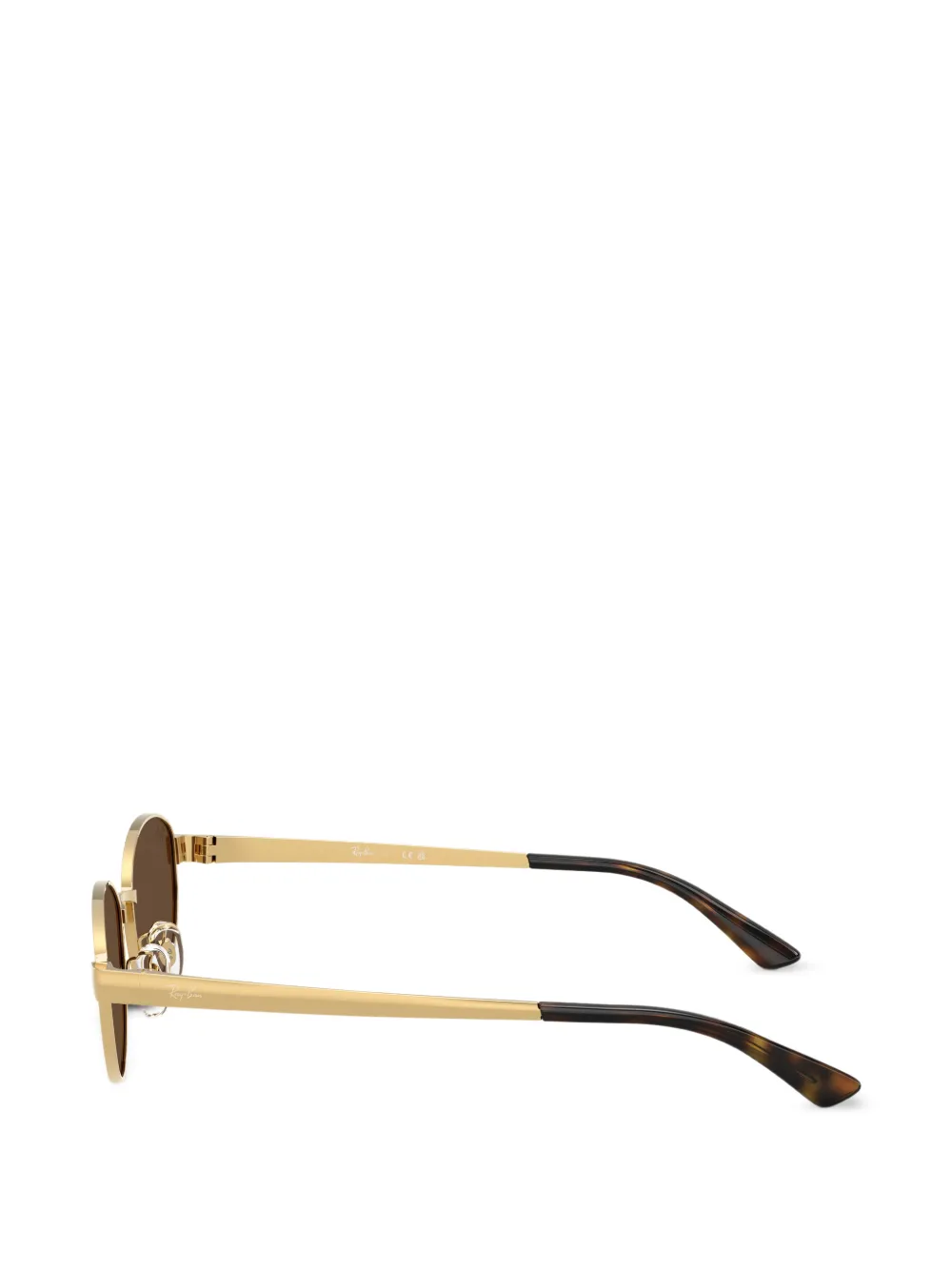 Ray-Ban Zonnebril met ovalen montuur Bruin